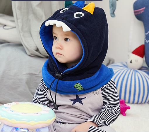 Children's 3-In-1 Winter Hoodie Earmuff Muffler Hat