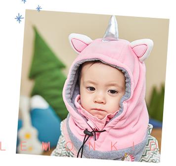 Children's 3-In-1 Winter Hoodie Earmuff Muffler Hat