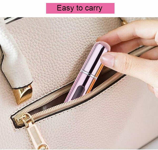 Portable Aluminium Spray Atomizer - Refillable Mini Perfume Spray Bottle