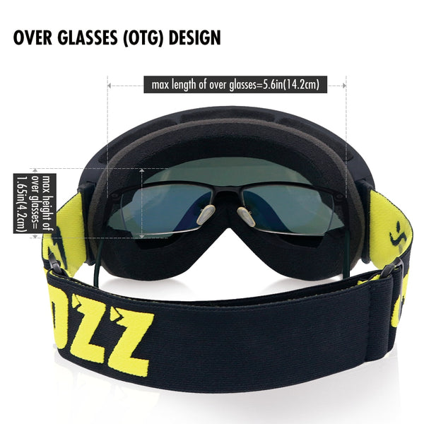 Anti-fog Ski Goggles - UV400 Men Women Snowboard Skiing Protection Sunglasses