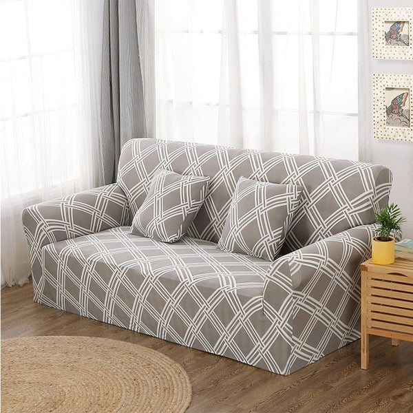 Stretch Sofa Cover for Living Room Couch, L shape Armchair - Single/Two/Three seat