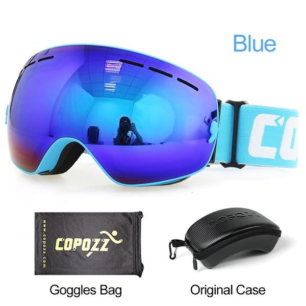 Anti-fog Ski Goggles - UV400 Men Women Snowboard Skiing Protection Sunglasses