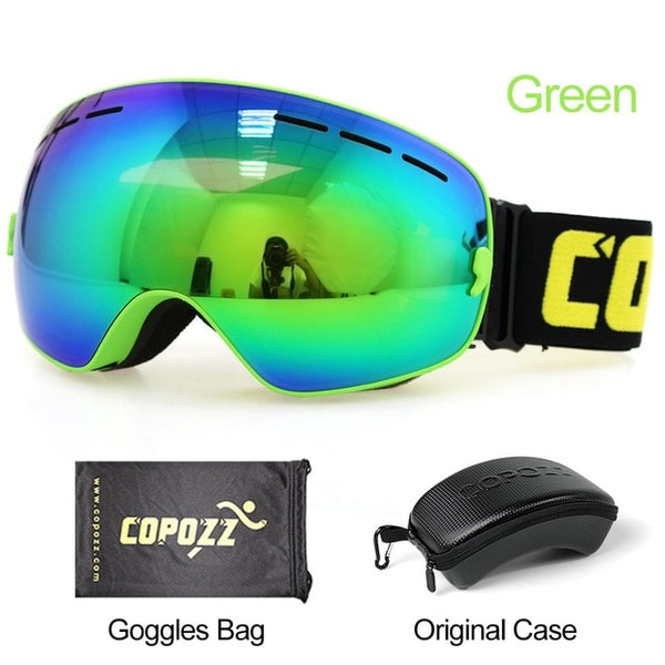 Anti-fog Ski Goggles - UV400 Men Women Snowboard Skiing Protection Sunglasses