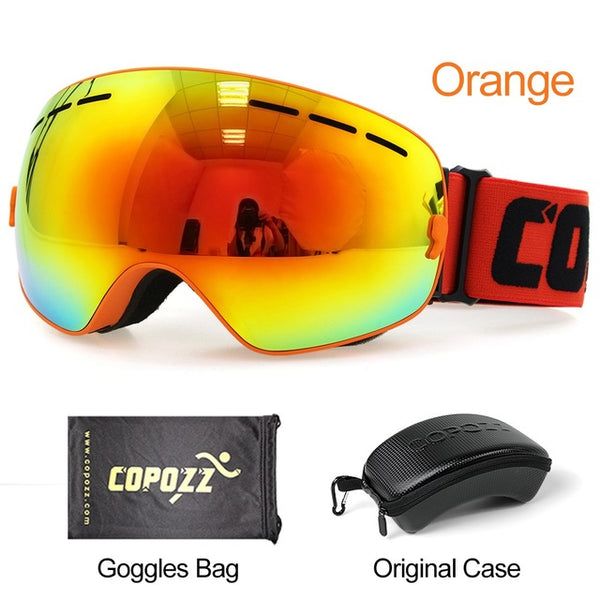 Anti-fog Ski Goggles - UV400 Men Women Snowboard Skiing Protection Sunglasses