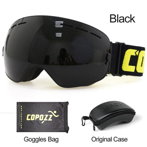 Anti-fog Ski Goggles - UV400 Men Women Snowboard Skiing Protection Sunglasses