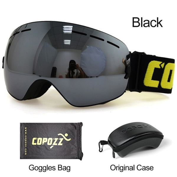 Anti-fog Ski Goggles - UV400 Men Women Snowboard Skiing Protection Sunglasses