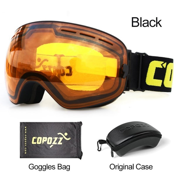 Anti-fog Ski Goggles - UV400 Men Women Snowboard Skiing Protection Sunglasses