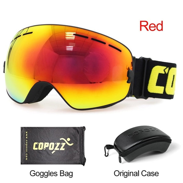 Anti-fog Ski Goggles - UV400 Men Women Snowboard Skiing Protection Sunglasses