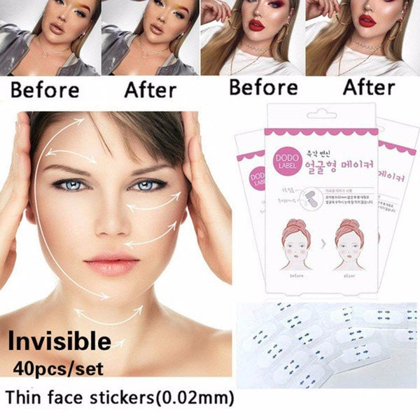 Face Lift Tool - 40 Pcs/Set Invisible Thin Facial Stickers