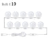 Hollywood Vanity Lights Makeup Mirror - Stepless Dimmable Wall Lamp 6 10 14 Bulbs For Dressing Table